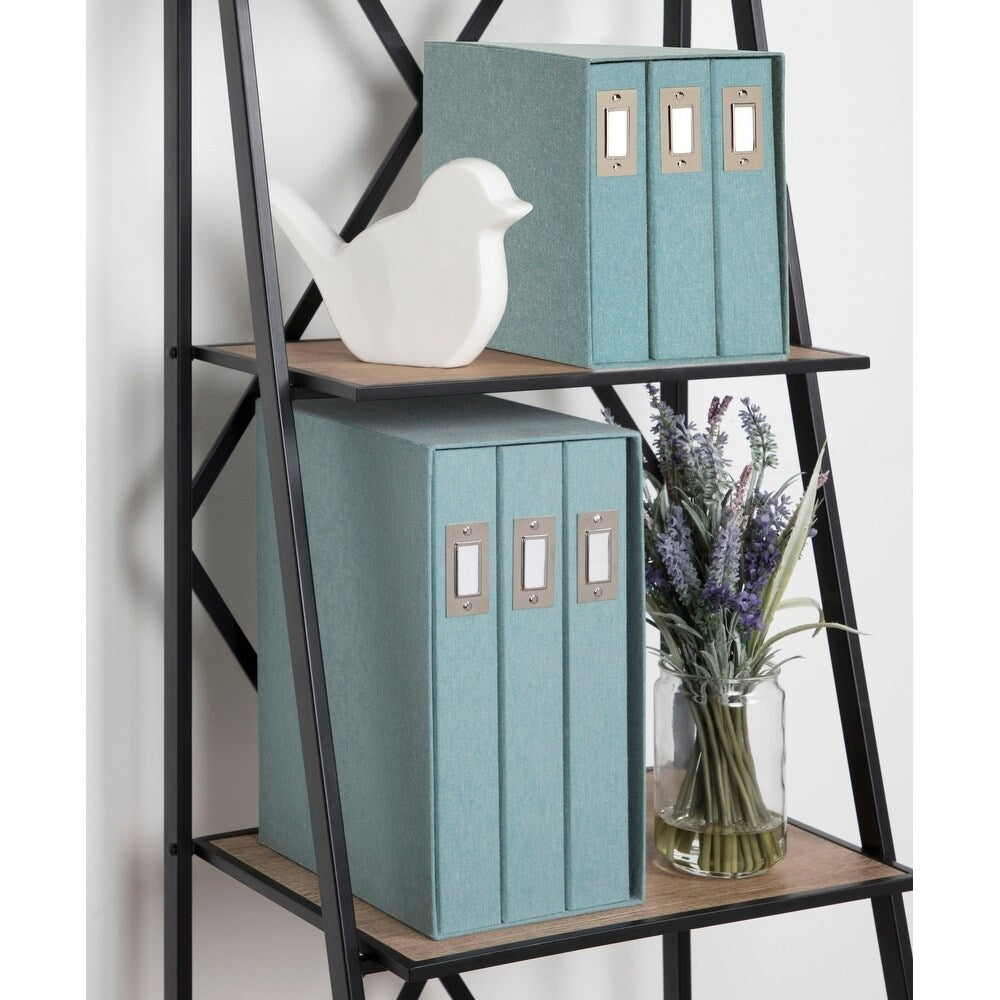 DesignOvation Cydney Linen Fabric Photo Albums (Set of 3)