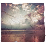 Designart 'Dark Sunset with Dramatic Sky' Seashore Throw Blanket