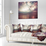 Designart 'Dark Sunset with Dramatic Sky' Seashore Throw Blanket
