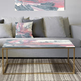 Designart 'Durty Shabby Pink Blush I' Metal Transitional Coffee Table