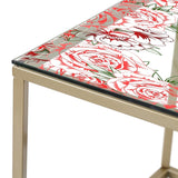 Designart 'Garland Vivid 2' Metal Farmhouse Coffee Table