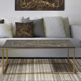 Designart 'Glam Gold Chandelier' Metal Transitional Coffee Table