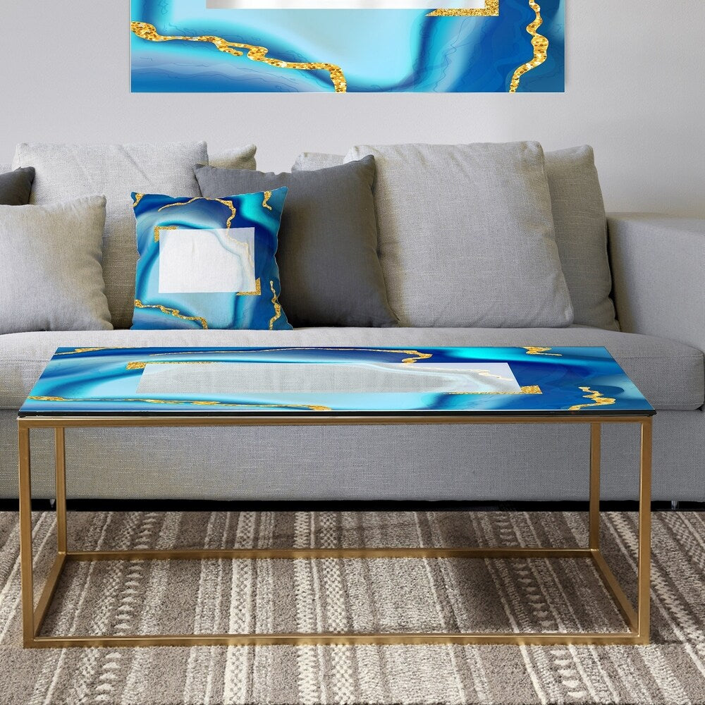 Designart '0' Metal Glam Coffee Table