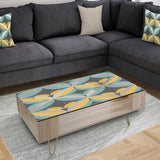 Designart 'Retro Abstract Design VII' Glam Coffee Table