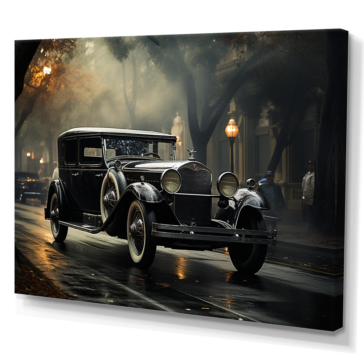 Designart "1950S Car Monochrome Vintage I" Car Vintage Wall Art