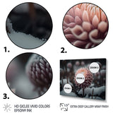 Designart "A Blooming Pink Dahlia Flower In Winter II" Floral Dahlia Canvas Art Print - 3 Panels