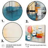 Designart "Abstract Chromatics II" Abstract Collages Metal Art Print Set