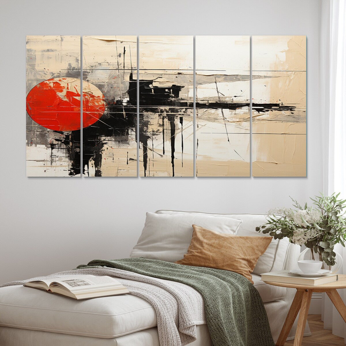 Designart "Abstract Duality III" Abstract Collages Metal Wall Décor Set