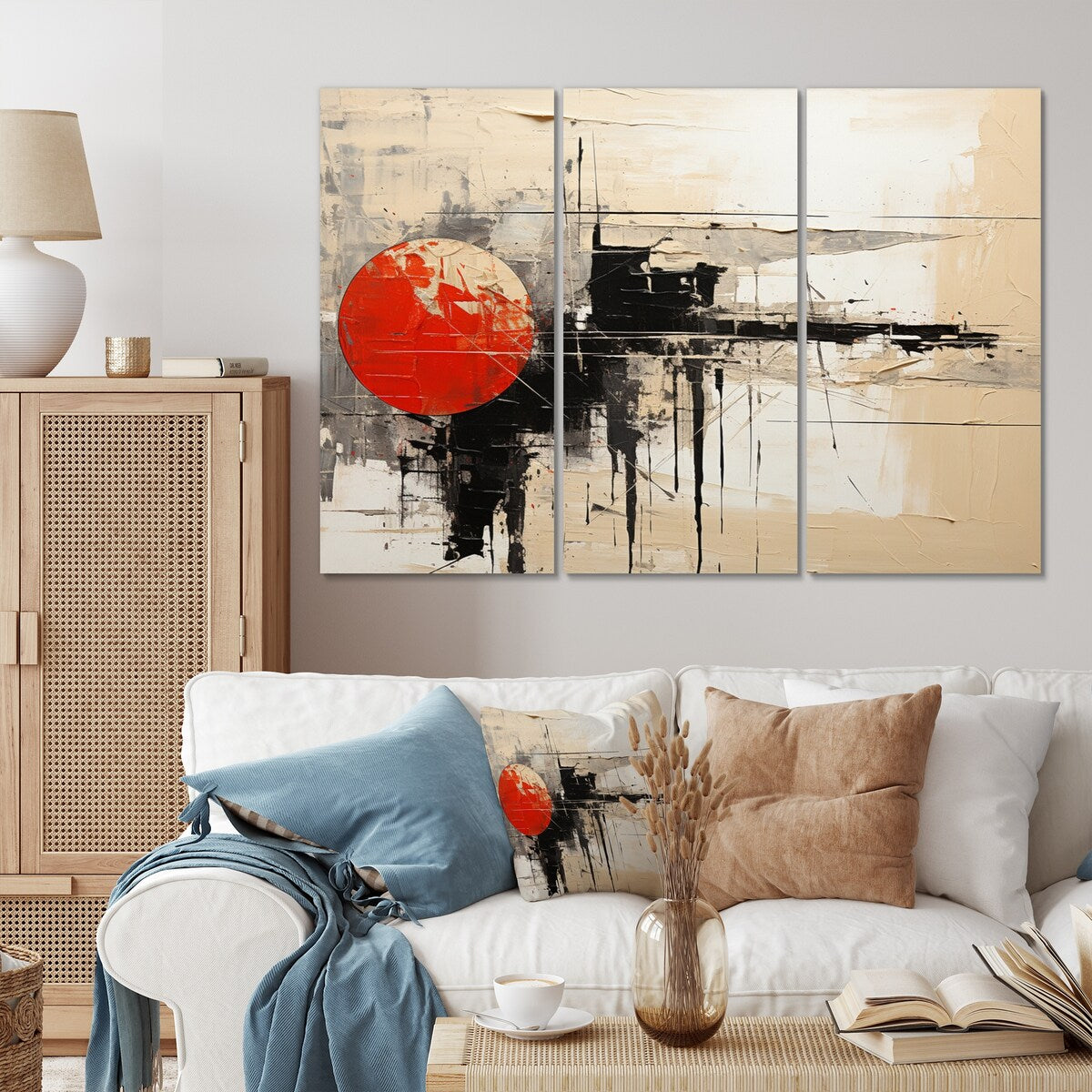 Designart "Abstract Duality III" Abstract Collages Metal Wall Décor Set