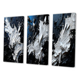 Designart "Abstract River Of Euphoria III" Abstract Painting Wall Art Set Of 3 - Modern Gallery Set For Office Decor