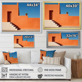 Designart "Africa Scenery Minimalism Photo I" Africa Framed Canvas Art Print