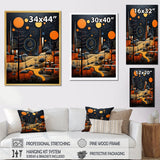 Designart "African Tribal Rhythms Pastoral III" African Tribal Framed Canvas Prints