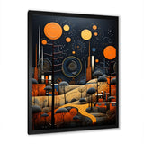 Designart "African Tribal Rhythms Pastoral III" African Tribal Framed Canvas Prints