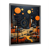 Designart "African Tribal Rhythms Pastoral III" African Tribal Framed Canvas Prints