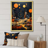 Designart "African Tribal Rhythms Pastoral III" African Tribal Framed Canvas Prints