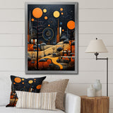 Designart "African Tribal Rhythms Pastoral III" African Tribal Framed Canvas Prints