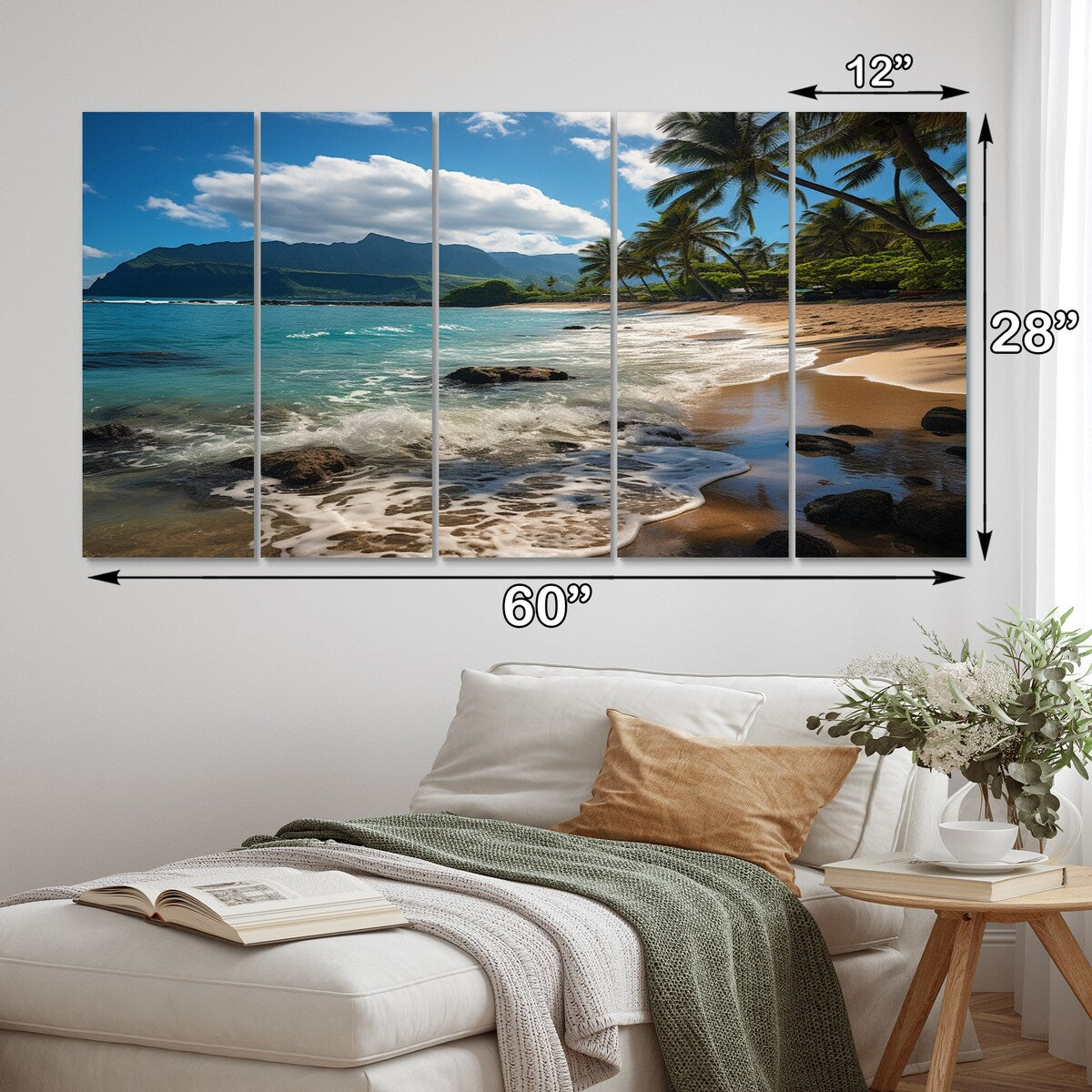 Designart "Aloha Tropical Dreamscape II" Maui Wall Art Prints Set