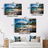 Designart "Aloha Tropical Dreamscape II" Maui Wall Art Prints Set