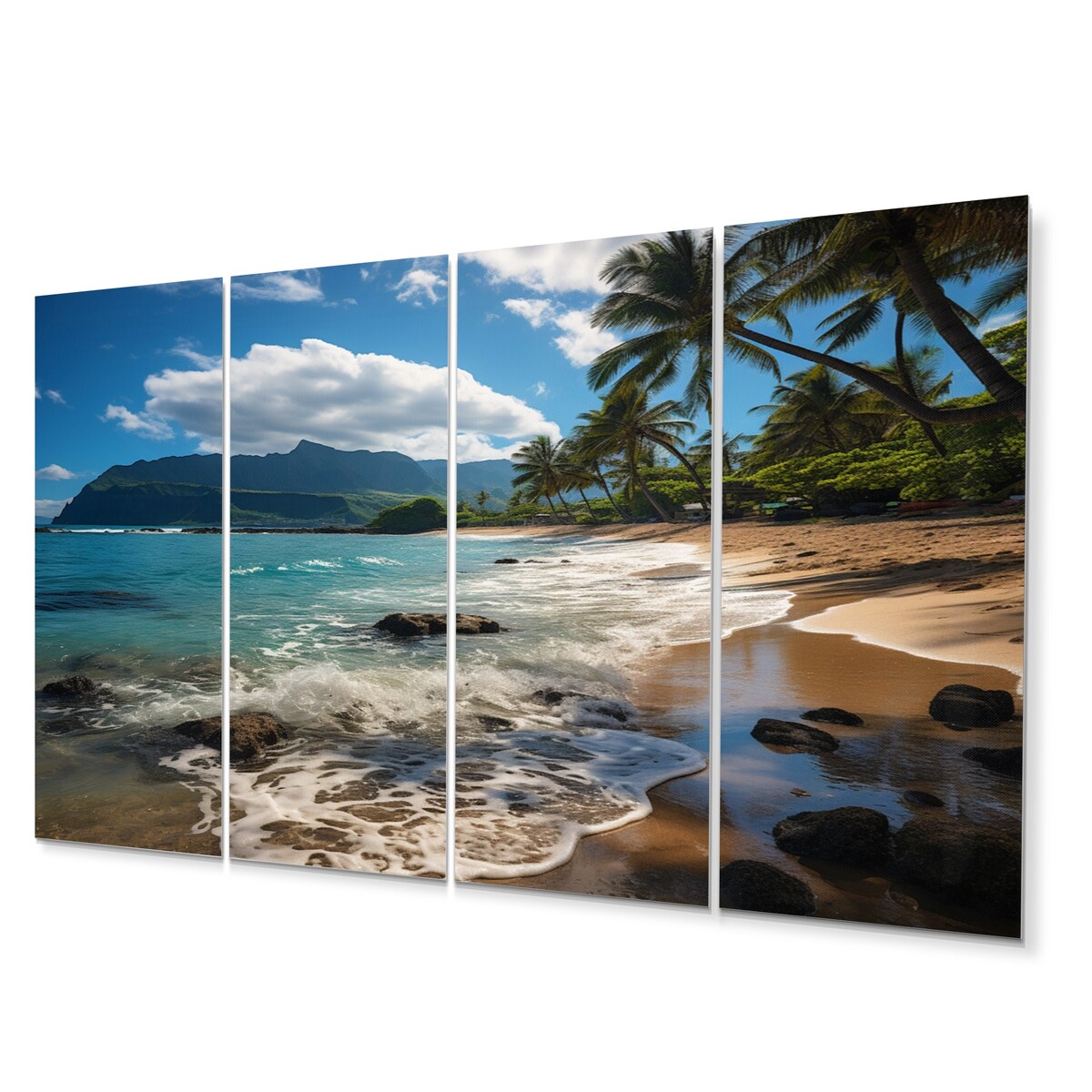 Designart "Aloha Tropical Dreamscape II" Maui Wall Art Prints Set
