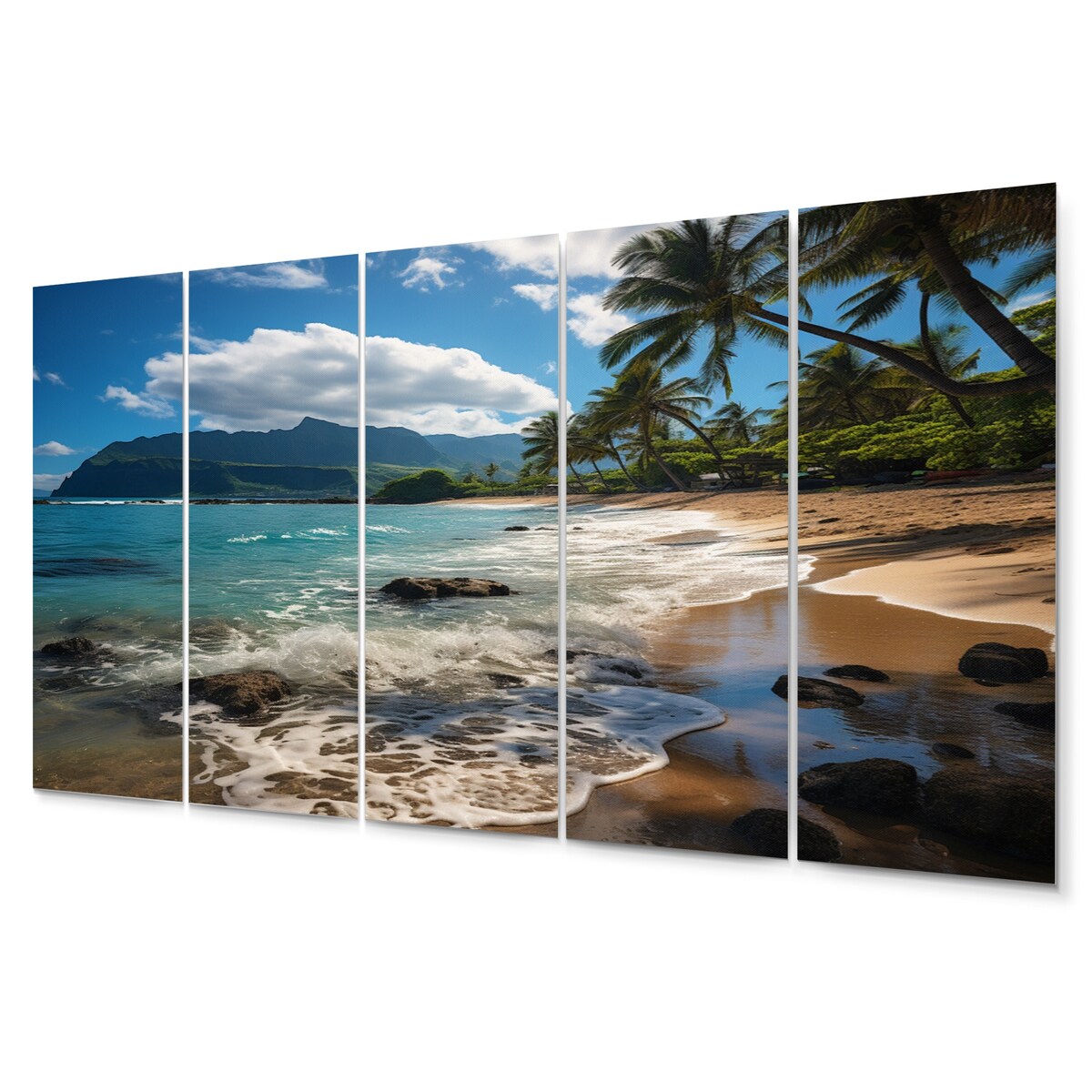 Designart "Aloha Tropical Dreamscape II" Maui Wall Art Prints Set