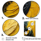 Designart "Amber Abstract Mango Fruit" Fruits Wall Art