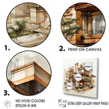 Designart "Analytic Drawing Of A Hotels Lodges " Hotels & Lodges Framed Wall Art Prints