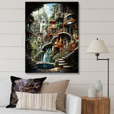 Designart "Animation Futurist City" Animation Wall Art