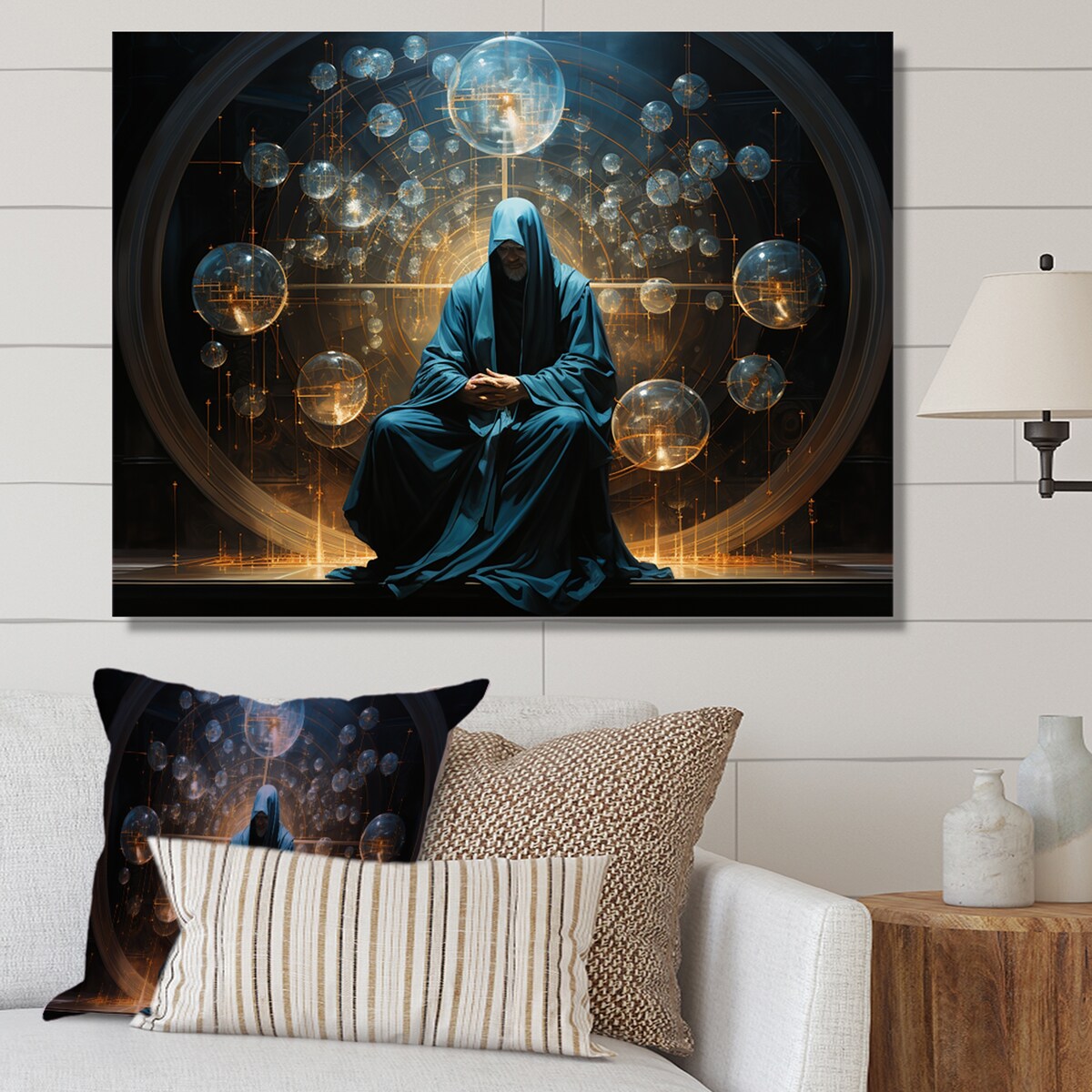 Designart "Apostolic Azure Christianity Art II" Christianity Wall Art