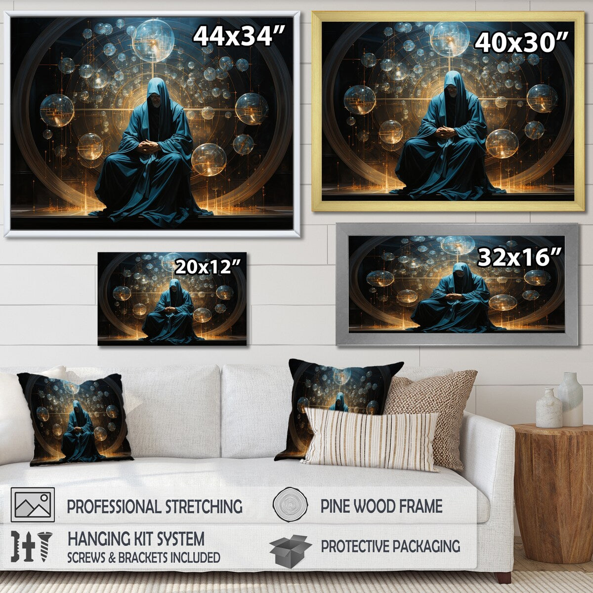 Designart "Apostolic Azure Christianity Art II" Christianity Wall Art