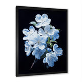 Designart "Apple Blossom Monochromatic Elegance I" Apple Blossom Framed Canvas Prints