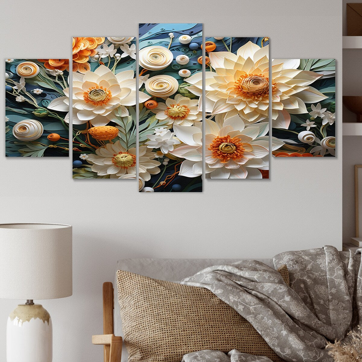 Designart "Asian Art Koi Dance I" Asian Metal Wall Décor Set