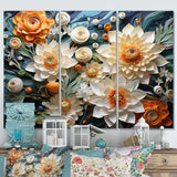 Designart "Asian Art Koi Dance I" Asian Metal Wall Décor Set