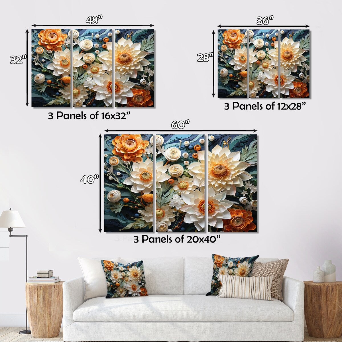 Designart "Asian Art Koi Dance I" Asian Metal Wall Décor Set