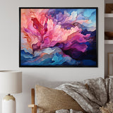 Designart "Aurora Borealis Charm Liquid Art I" Aurora Borealis Framed Canvas Art Print
