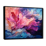 Designart "Aurora Borealis Charm Liquid Art I" Aurora Borealis Framed Canvas Art Print