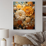 Designart "Aurora Borealis Charm Liquid Art I" Aurora Borealis Framed Canvas Art Print