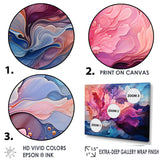 Designart "Aurora Borealis Charm Liquid Art I" Aurora Borealis Framed Canvas Art Print