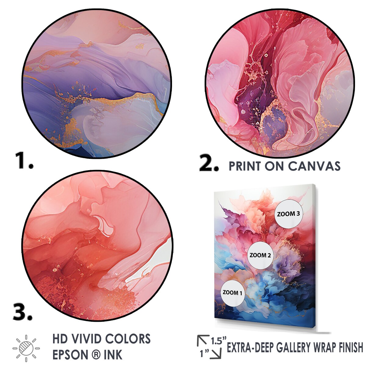 Designart "Aurora Borealis Liquid Charm Beauty" Aurora Borealis Framed Canvas Art Print