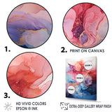 Designart "Aurora Borealis Liquid Charm Beauty" Aurora Borealis Framed Canvas Art Print