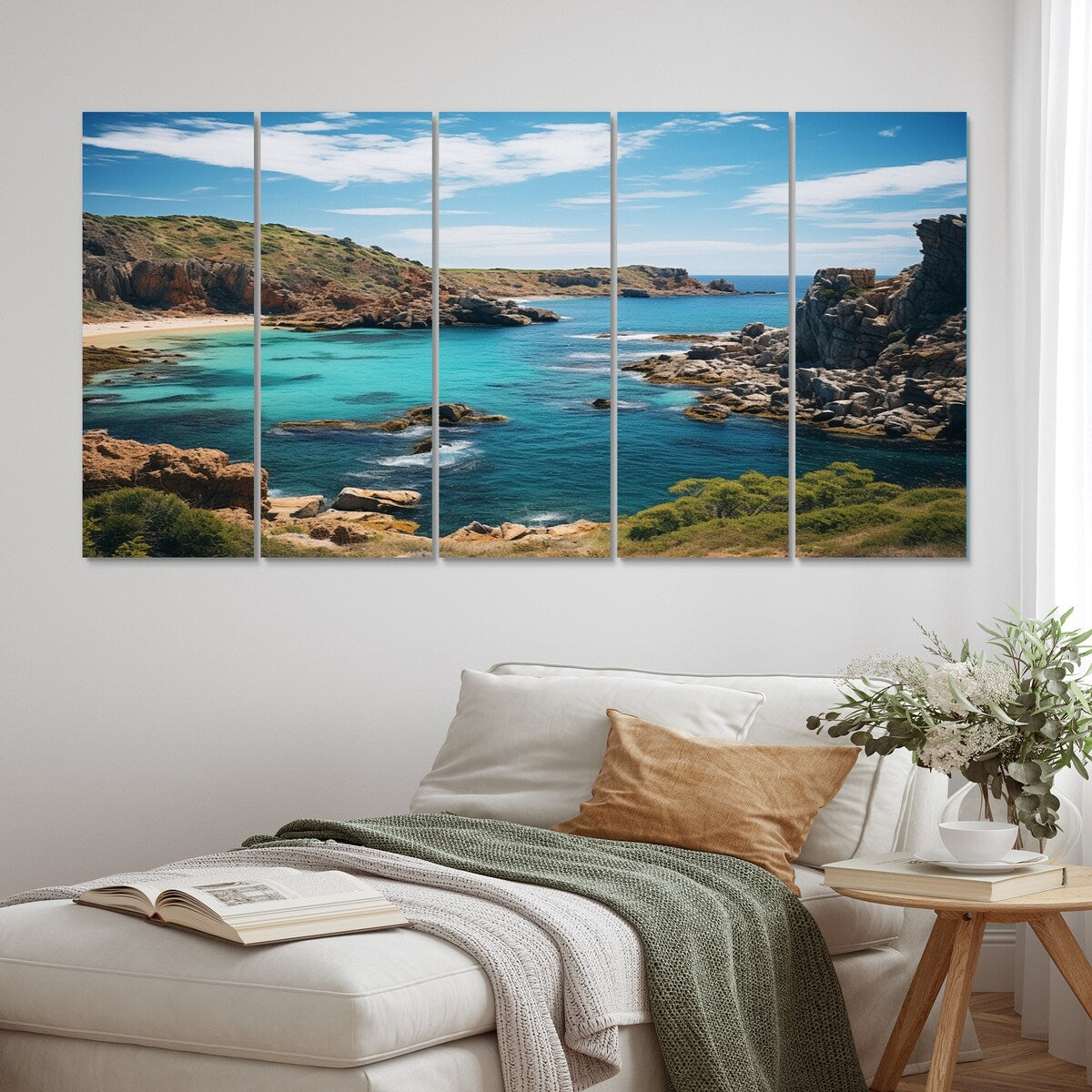Designart "Australia Coastal Beauty I" Coastal Wall Art Prints Set