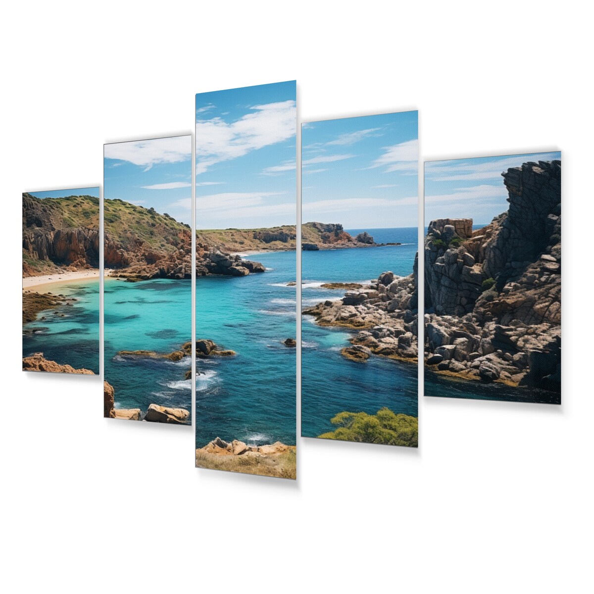 Designart "Australia Coastal Beauty I" Coastal Wall Art Prints Set