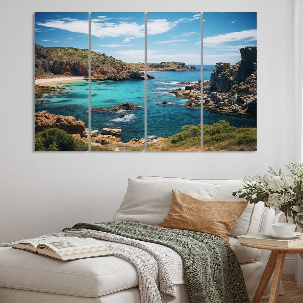 Designart "Australia Coastal Beauty I" Coastal Wall Art Prints Set