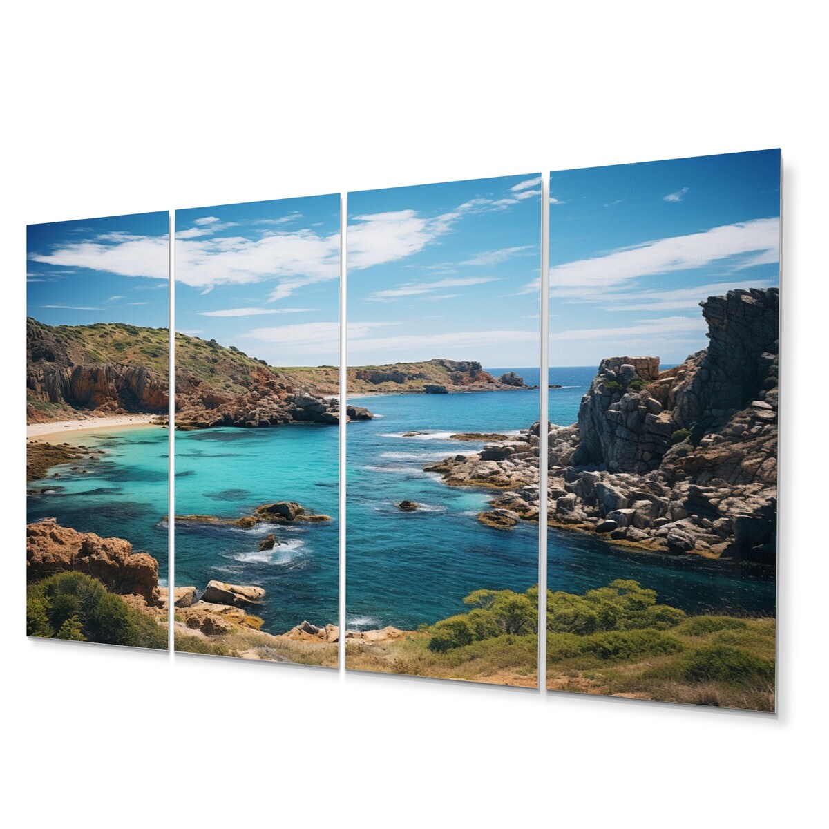 Designart "Australia Coastal Beauty I" Coastal Wall Art Prints Set