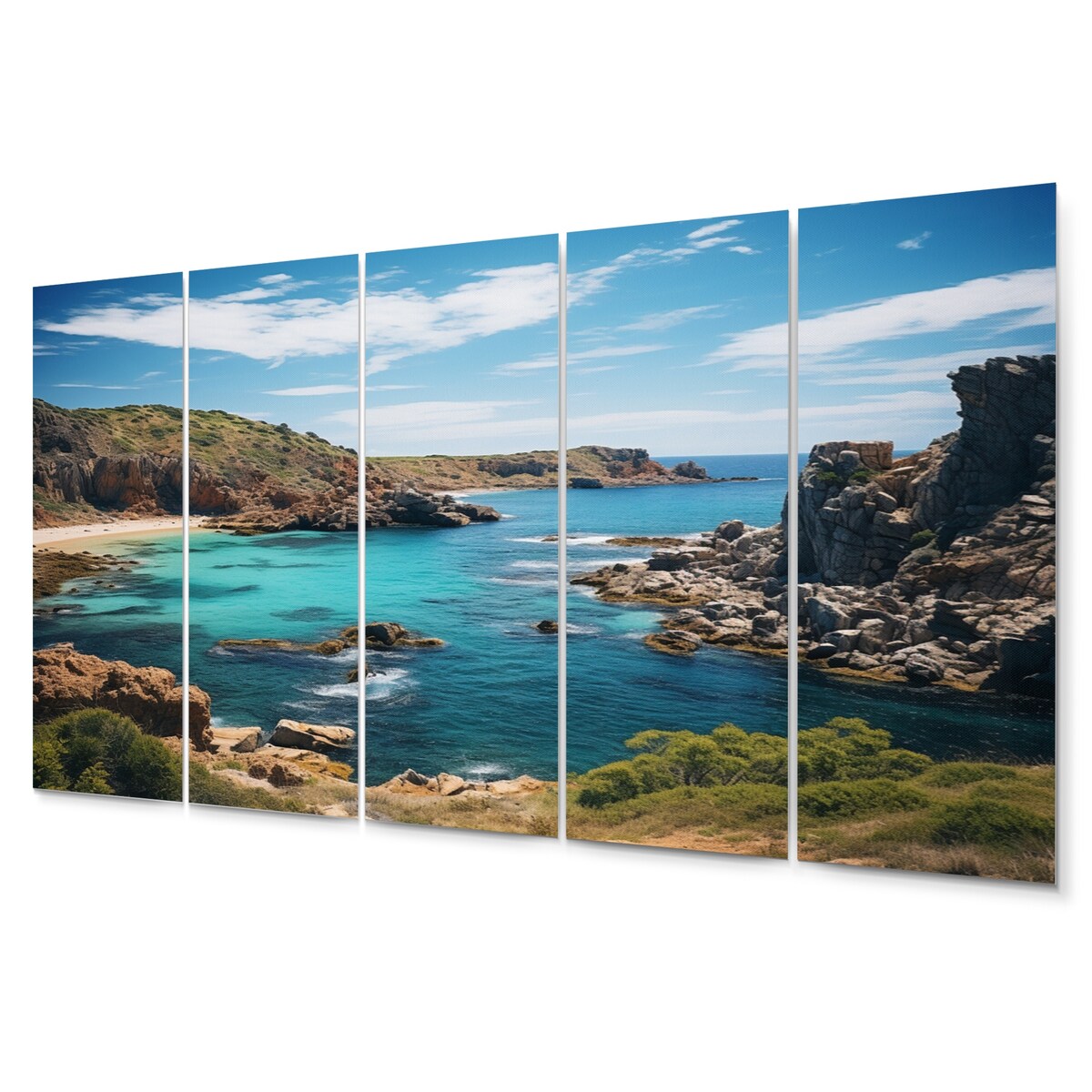 Designart "Australia Coastal Beauty I" Coastal Wall Art Prints Set