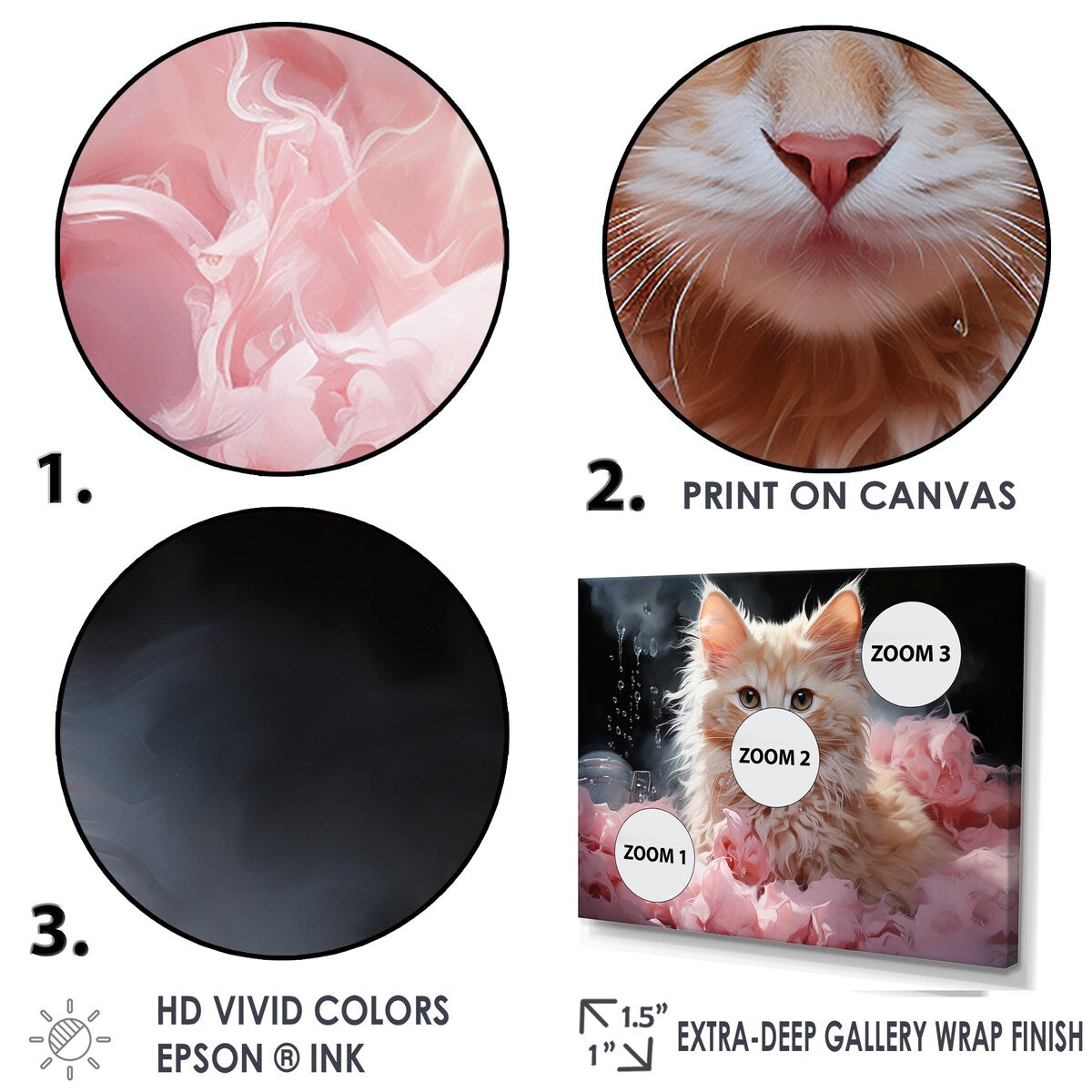 Designart "Bathroom Cuddly Kitten Bath V" Bathroom Wall Art