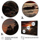 Designart "Beach Dramatic Horizon" Nautical & Beach Metal Wall Art Set