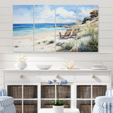Designart "Beach Ocean Seaside Serenity II" Nautical & Beach Art Living Room Set