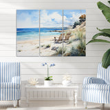 Designart "Beach Ocean Seaside Serenity II" Nautical & Beach Art Living Room Set