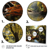 Designart "Beige Bridge Whispers Of History II" Architecture Metal Art Print Set