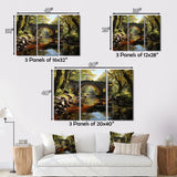 Designart "Beige Bridge Whispers Of History II" Architecture Metal Art Print Set